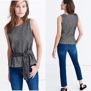 Madewell‎ French Rib Tie-Waist Tank Small